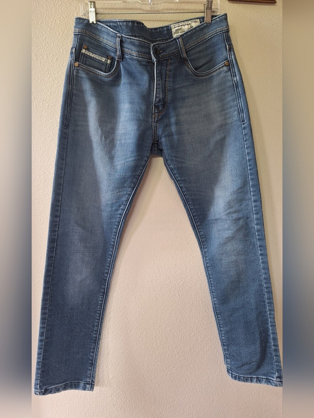 Southern Rock Industry Jeans Medium Wash Cowboy Rodeo Mens 34x29